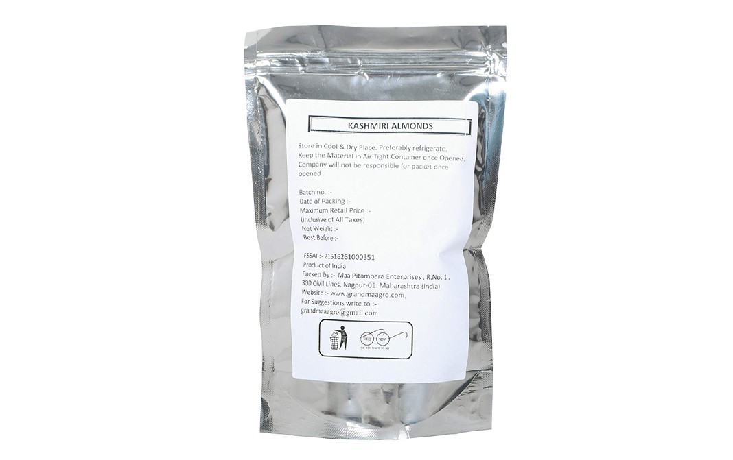 Grandma Agro Kashmiri Almonds    Pack  250 grams